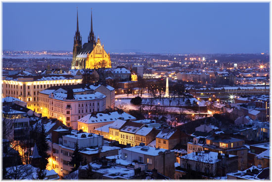 Brno at night